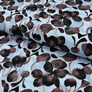 Viskoza s lanom Lotus design A digital print