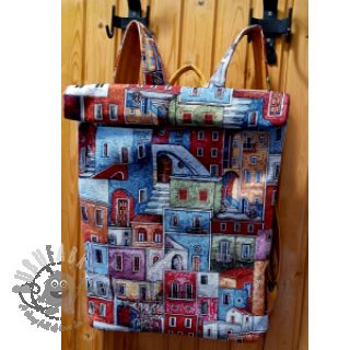 Dekorativna tkanina GOBELIN PREMIUM Happy colourful village