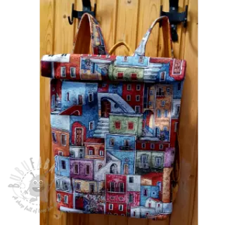 Dekorativna tkanina GOBELIN PREMIUM Happy colourful village