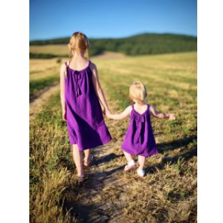 Dvoslojna gaza/muslin violet