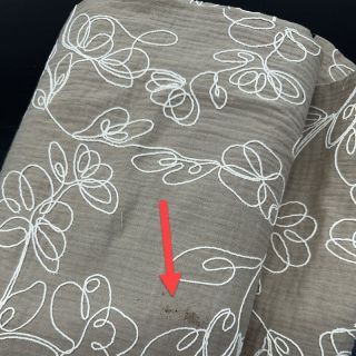 Tetra Tkanina/Muslin EMBROIDERY Climbing flowers beige 2. klasa