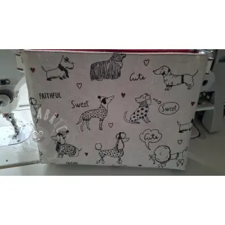 Dekorativna tkanina Linenlook Sweet doggie friends