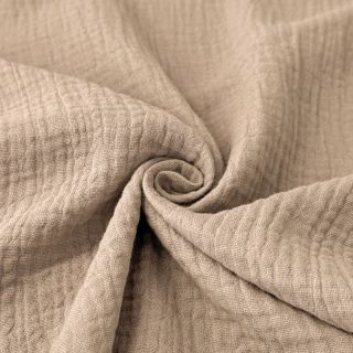 Dvostruka gaza/muslin 160 cm sand