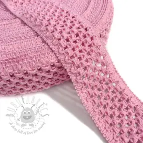 Pleteni lastik 5 cm pink