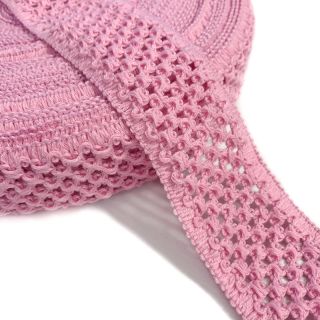 Pleteni lastik 5 cm pink