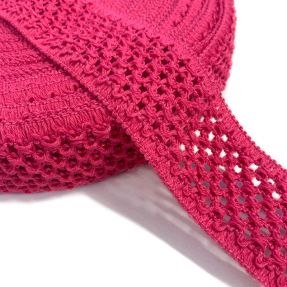 Pleteni lastik 5 cm fuchsia