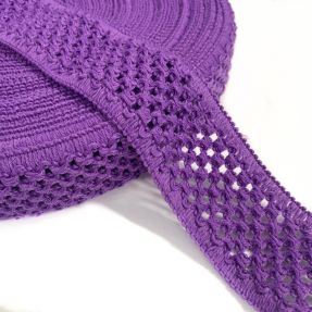 Pleteni lastik 5 cm purple