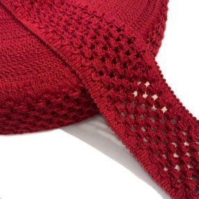 Pleteni lastik 5 cm red