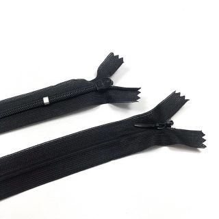 Skriveni zatvarači neodjeljivi 25 cm black