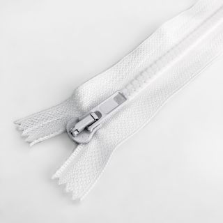 Plastični jakna zatvarač razdjelni 70 cm white