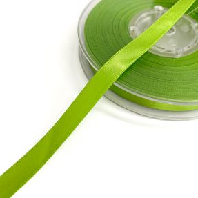 Saten vrpca obostrana 9 mm lime