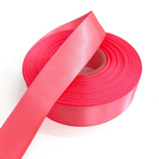 Saten vrpca obostrana 25 mm neon pink