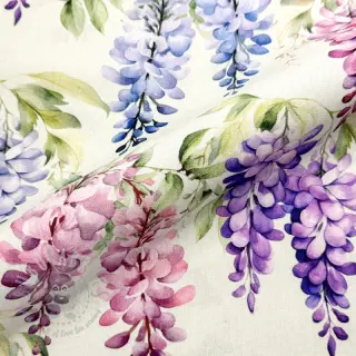 Dekorativna tkanina Serene Wisteria Charm digital print