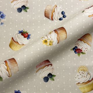 Dekorativna tkanina Cupcake Bake Off digital print