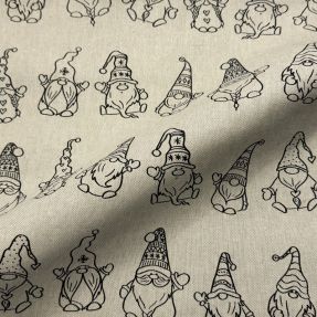 Dekorativna tkanina Linenlook premium Tomte Jolly Line