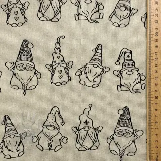 Dekorativna tkanina Linenlook premium Tomte Jolly Line