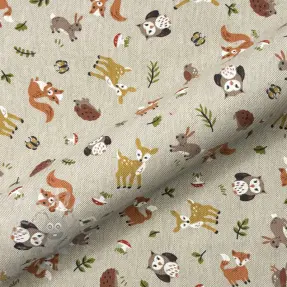 Dekorativna tkanina Linenlook premium Forest Friend Animal