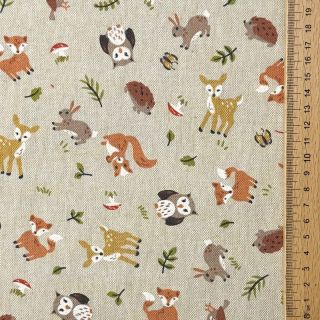 Dekorativna tkanina Linenlook premium Forest Friend Animal
