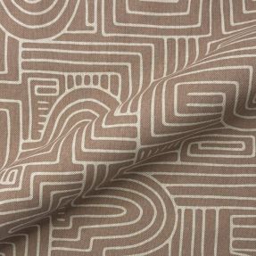 Dekorativna tkanina Linenlook premium Curve Maze Line