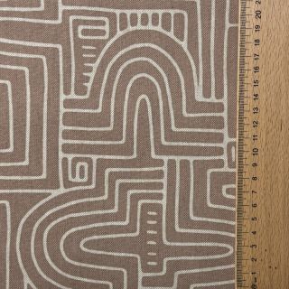 Dekorativna tkanina Linenlook premium Curve Maze Line