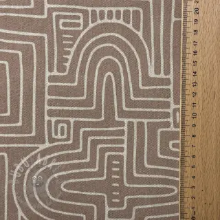 Dekorativna tkanina Linenlook premium Curve Maze Line