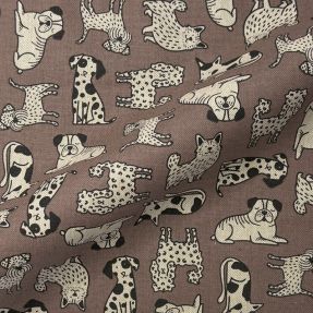 Dekorativna tkanina Linenlook premium Dog Wildlife Art