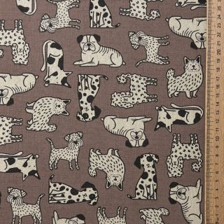 Dekorativna tkanina Linenlook premium Dog Wildlife Art