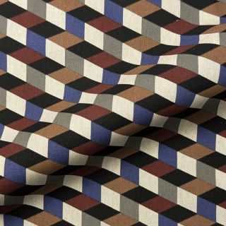 Dekorativna tkanina Linenlook premium Cube Illusion Art