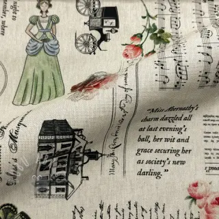 Dekorativna tkanina Linenlook Regal Newspaper digital print