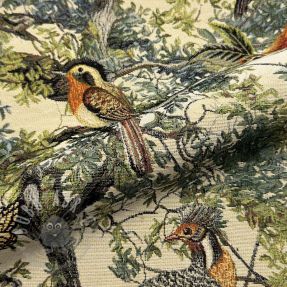 Dekorativna tkanina GOBELIN PREMIUM Bird Heritage Forest