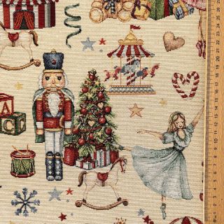 Dekorativna tkanina GOBELIN PREMIUM Xmas Fairytale Play