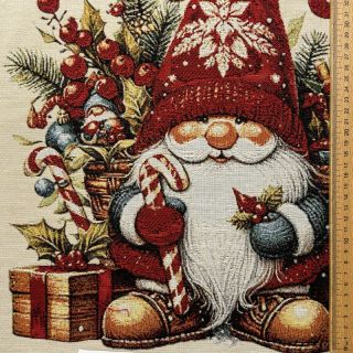 Dekorativna tkanina GOBELIN PREMIUM Happy Santa PANEL