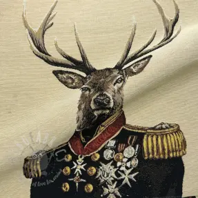 Dekorativna tkanina GOBELIN PREMIUM Deer Admiral Statue PANEL