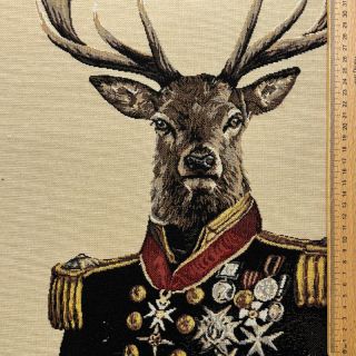 Dekorativna tkanina GOBELIN PREMIUM Deer Admiral Statue PANEL