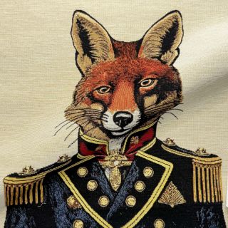 Dekorativna tkanina GOBELIN PREMIUM Fox Admiral Statue PANEL