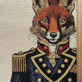Dekorativna tkanina GOBELIN PREMIUM Fox Admiral Statue PANEL