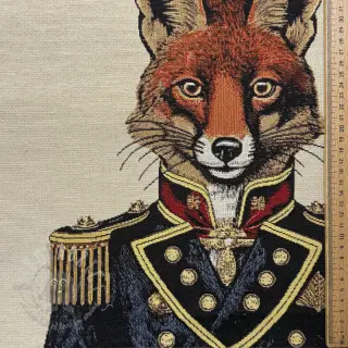 Dekorativna tkanina GOBELIN PREMIUM Fox Admiral Statue PANEL