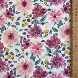 Pamuk Flower Sonja mauve digital print