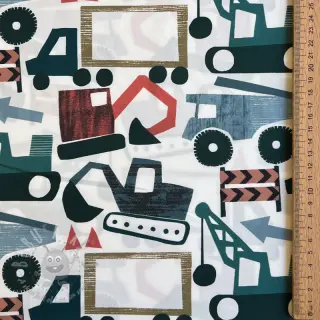 Pamuk Vehicles off white digital print