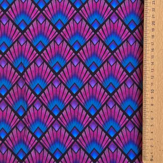 Viskoza RADIANCE Graphic navy digital print