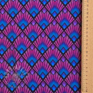 Viskoza RADIANCE Graphic navy digital print