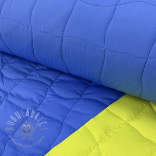 Prošivena tkanina Graphic square cobalt lime