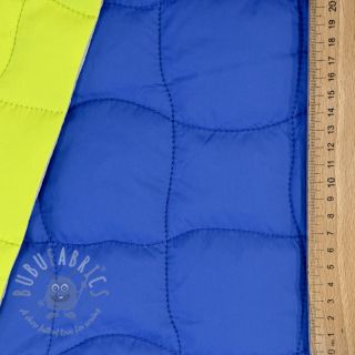 Prošivena tkanina Graphic square cobalt lime