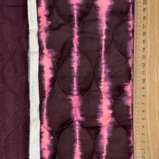 Prošivena tkanina VELVET Stripes cerise