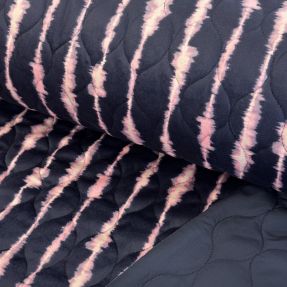 Prošivena tkanina VELVET Stripes navy