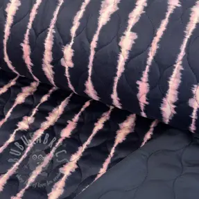 Prošivena tkanina VELVET Stripes navy