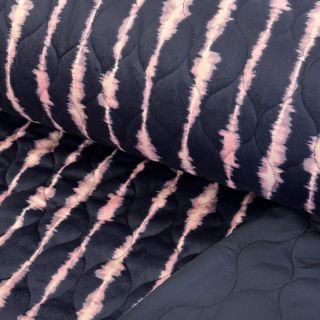Prošivena tkanina VELVET Stripes navy