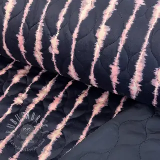 Prošivena tkanina VELVET Stripes navy