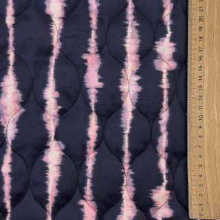 Prošivena tkanina VELVET Stripes navy