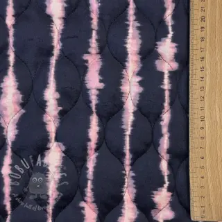 Prošivena tkanina VELVET Stripes navy